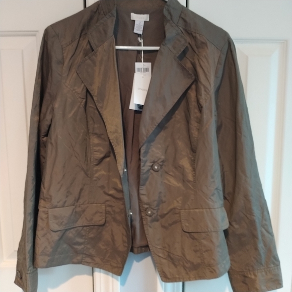 Chico's Mixed Up Maggie Lynn Solid Mountain Miss Jacket M - Picture 3 of 12